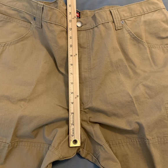 Wrangler Workwear Ranger Pants Mens 42x30 Khaki Relaxed Fit Cargo Utility Work - Picture 4 of 10
